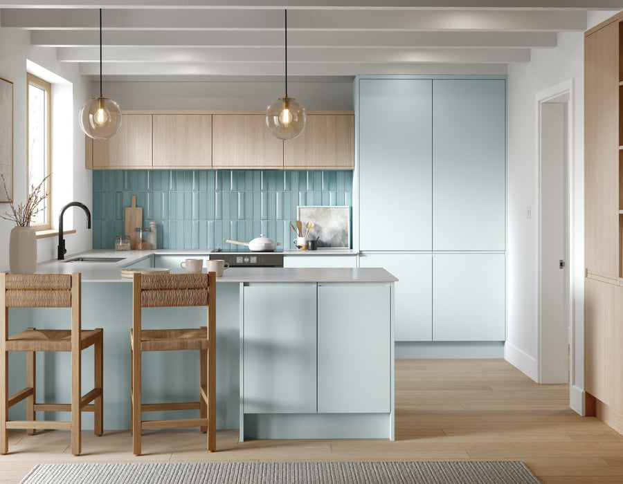 Bella Knebworth — Supermatt Scandinavian Blue & Light Vicenza Oak