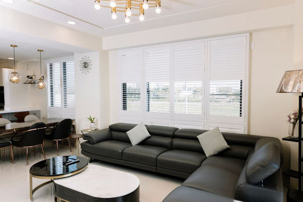 Living room with shutters
