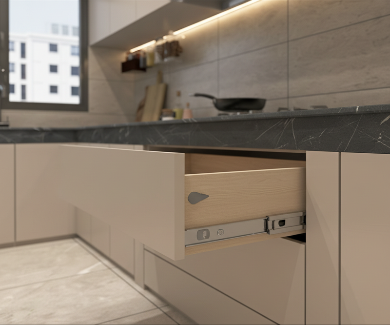 Soft Close Cabinet Hinge 110° in real kitchen