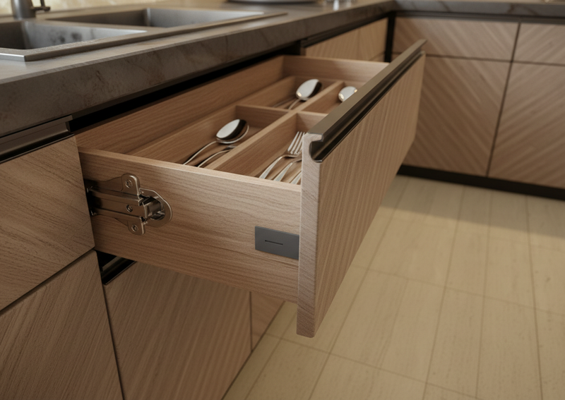 Soft Close Cabinet Hinge 110° in real kitchen
