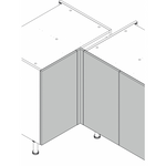 Ora 915 Tall Wall Corner Post — Supergloss