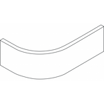 Lacarre External Curved Plinth 150 x 300 x 560