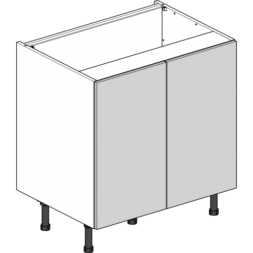 Base Cabinet 720 — Double Door — line drawing