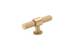 Belgravia T-Bar Knob — Satin Brass Lacquered