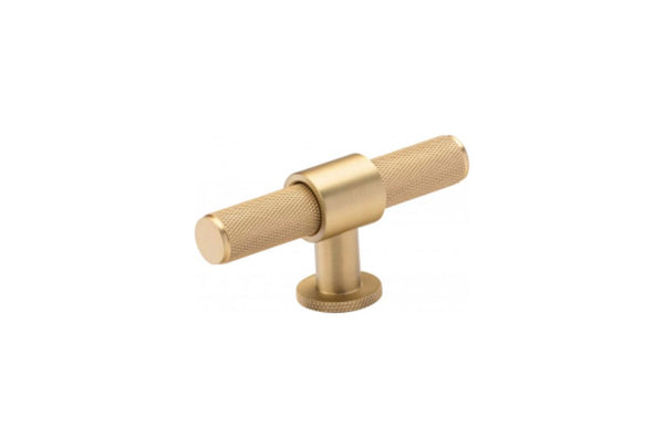 Belgravia T-Bar Knob Satin Brass Lacquered