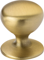 Hampton Knob Brushed Satin Brass