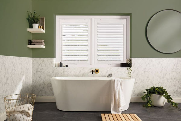 Bathroom with shutters