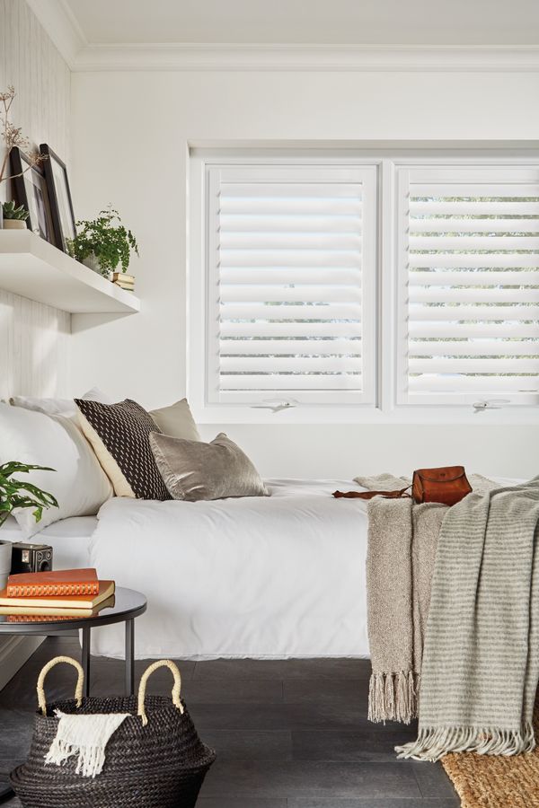 Bedroom with shutters