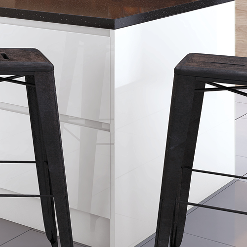 Technical drawing of a Jayline 2400 x 650 square end panel
