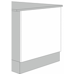 Jayline 900H x 600W Plain End Panel (18mm)
