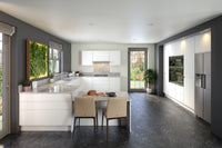 Jayline J-pull handleless kitchen in Supermatt White