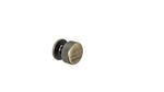Knurled Knob Aged Brass