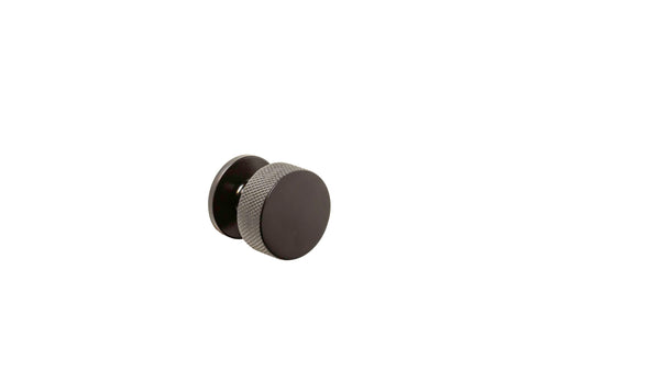 Knurled Knob Matt Black