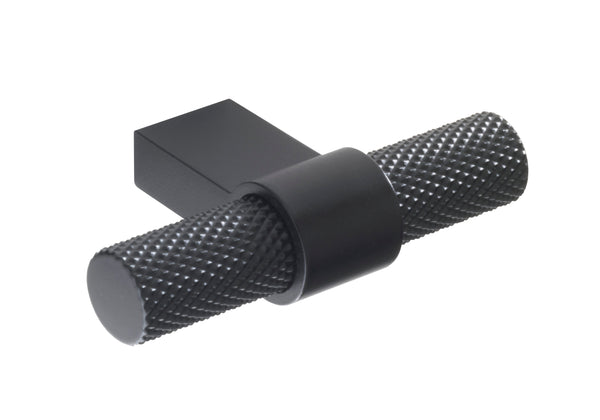 Knurled T Knob Matt Black