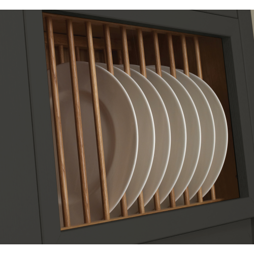 Hadley Plate Rack 1200L x 336H Natural Oak Finish