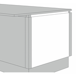 Lacarre J Profile End Panel (22mm) 900H x 650W