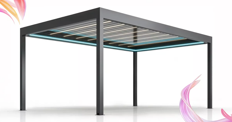 Sliding Glass Walls for a Bioclimatic Room