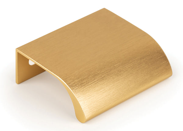 Ona profile handle, 50mm in brushed brass