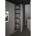 300 Pull Out Larder - Solid Sides. Graphite