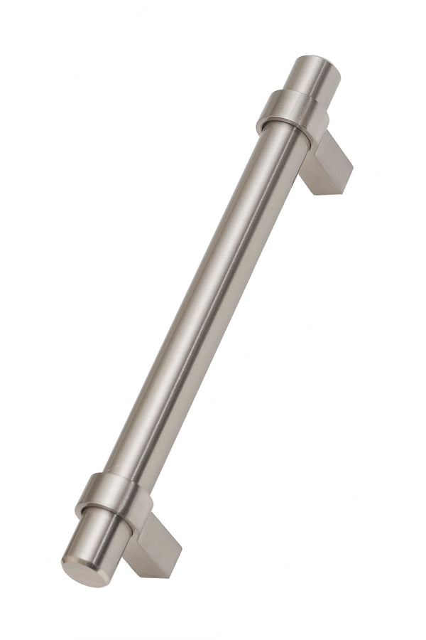 Rail bar handle in stainless steel