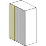 Tall Wall Corner Cabinet 900